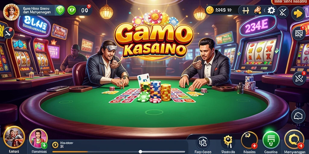 Tampilan gameplay interaktif dalam aplikasi 234E.