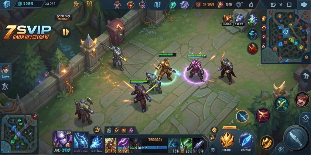 Tampilan menarik dari gameplay seru 7SVIP di arena pertarungan.