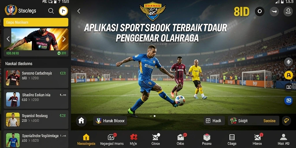 Tampilan menarik dari gameplay taruhan olahraga di 8ID.