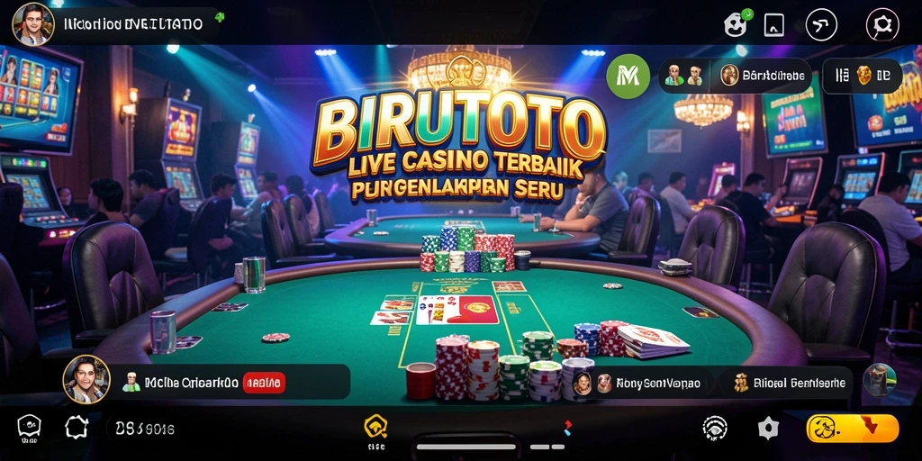 Screenshot BIRUTOTO menampilkan dealer langsung dan pengalaman bermain yang mengasyikkan.