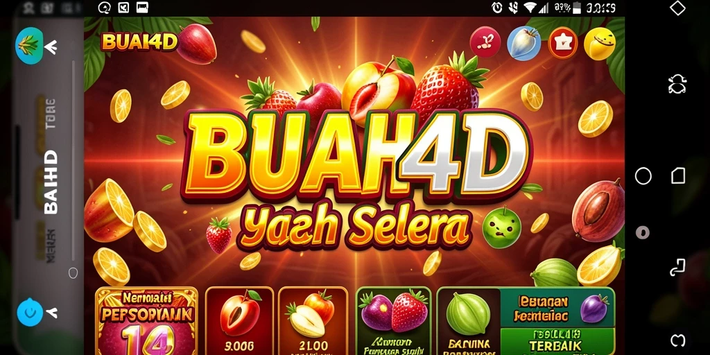 Screenshot BUAH4D menampilkan antarmuka permainan Slot yang menarik.