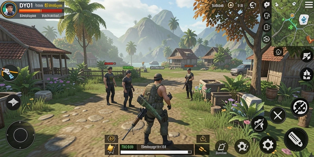 Tampilan gameplay DYO1 yang menarik dan interaktif.