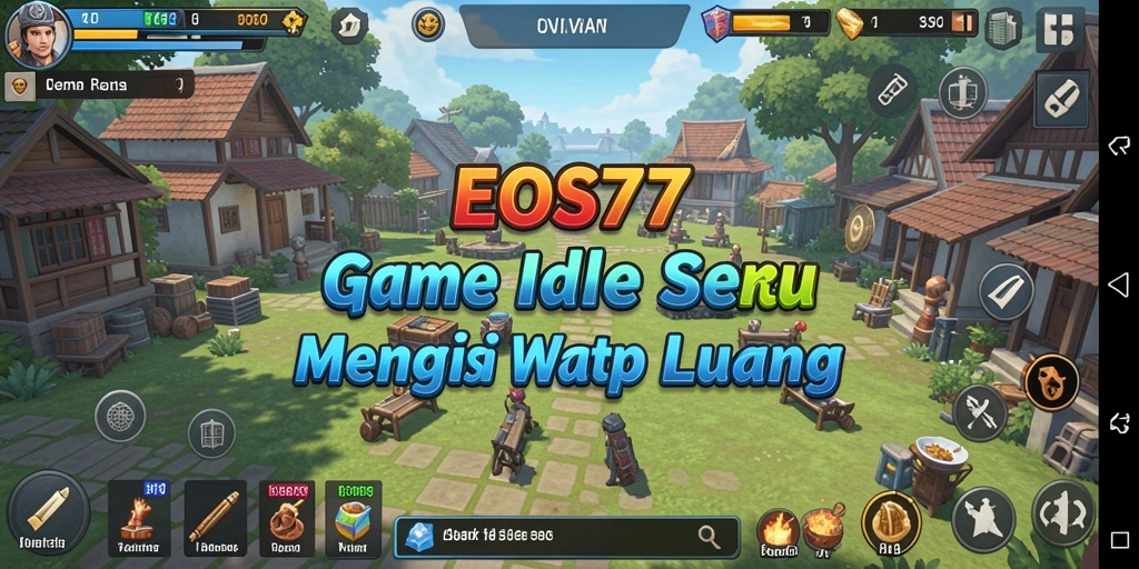 Tampilan gameplay EOS77 yang menarik dan seru saat bermain Idle.