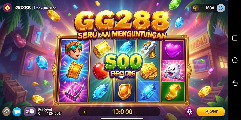 Screenshot GG288 menampilkan gameplay Slot yang mendebarkan.