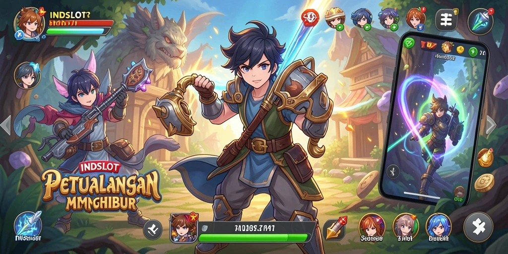 Tampilan gameplay menarik dari INDSLOT dengan karakter Anime.