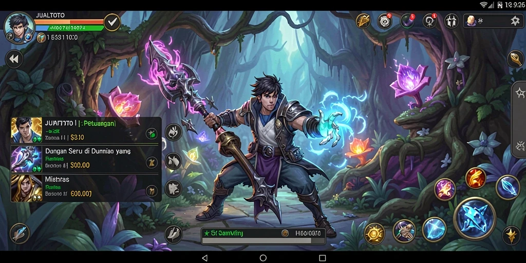 Tangkapan layar gameplay seru dari JUALTOTO menampilkan karakter dalam petualangan.
