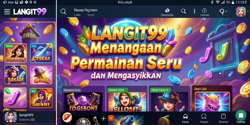 Tampilan gameplay LANGIT99 dengan grafis slot yang menawan.