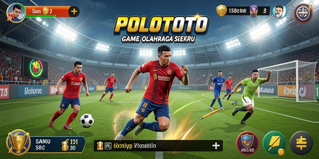 Tampilan gameplay seru dari POLOTOTO dengan aksi olahraga yang mendebarkan.