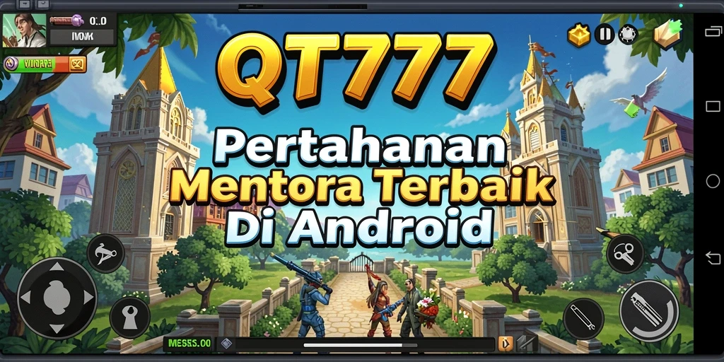 Tampilan seru gameplay QT777 dalam pertempuran Tower Defense.