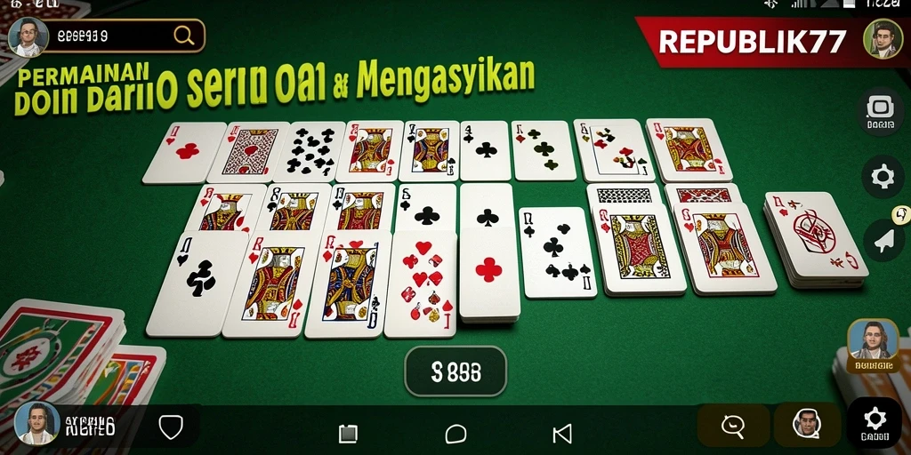 Tampilan gameplay yang seru dan interaktif di REPUBLIK77.