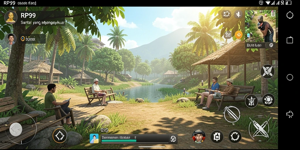 Tampilan gameplay RP99 yang seru dan penuh warna.