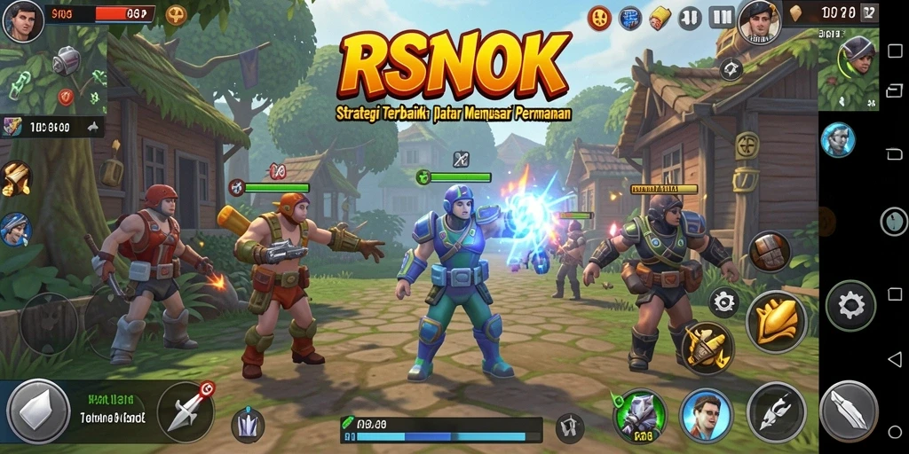 Tampilan gameplay RSNOK dengan strategi yang memukau.