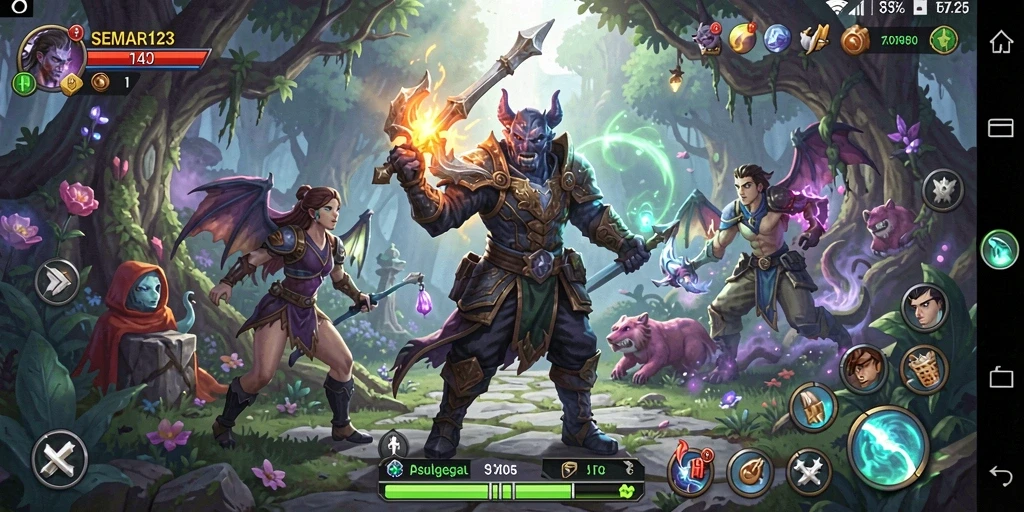 Tampilan gameplay SEMAR123 yang menarik dan dinamis.