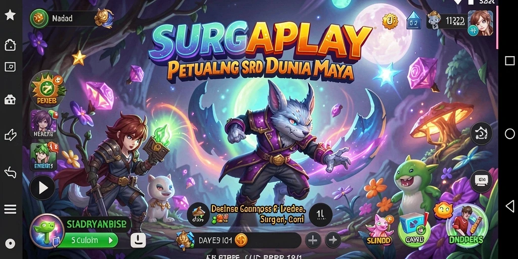 Tampilan gameplay menarik SURGAPLAY di dunia petualangan.