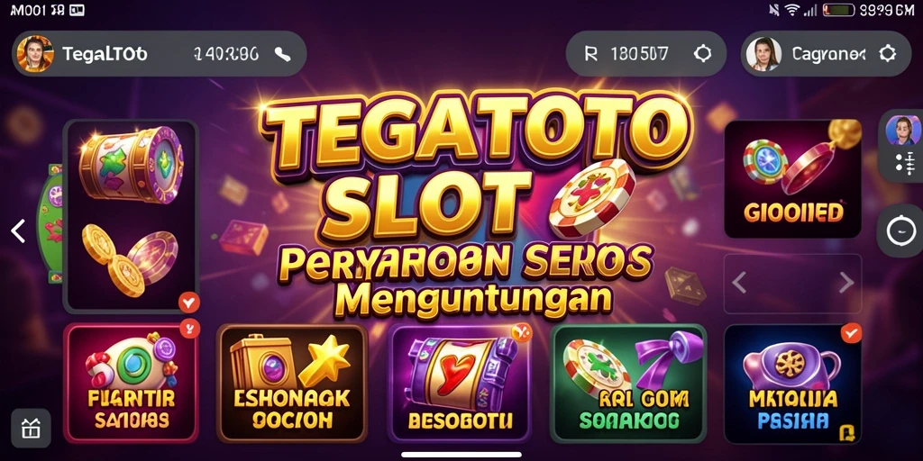 Tampilkan gameplay seru dari permainan Slot TEGALTOTO yang menarik.