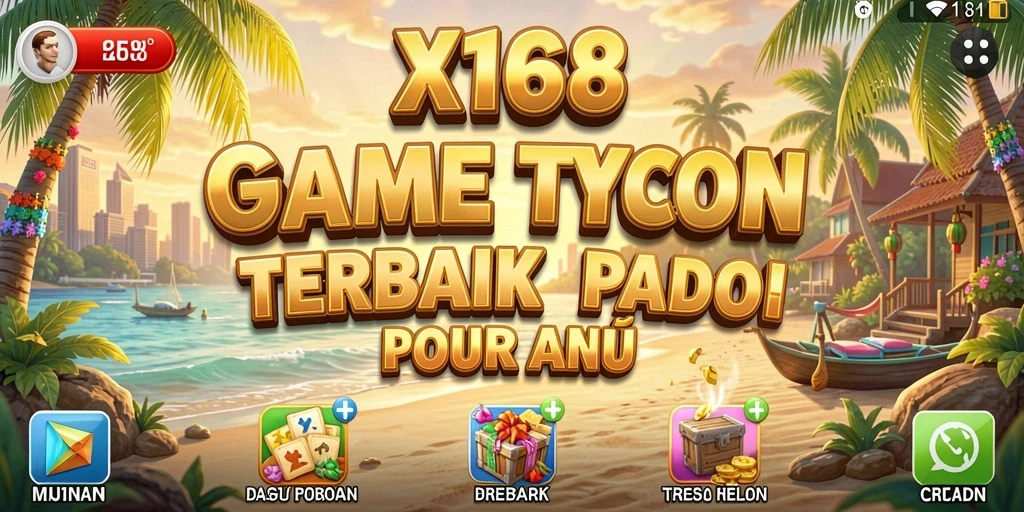Tampilan gameplay X168 yang menarik dan interaktif.